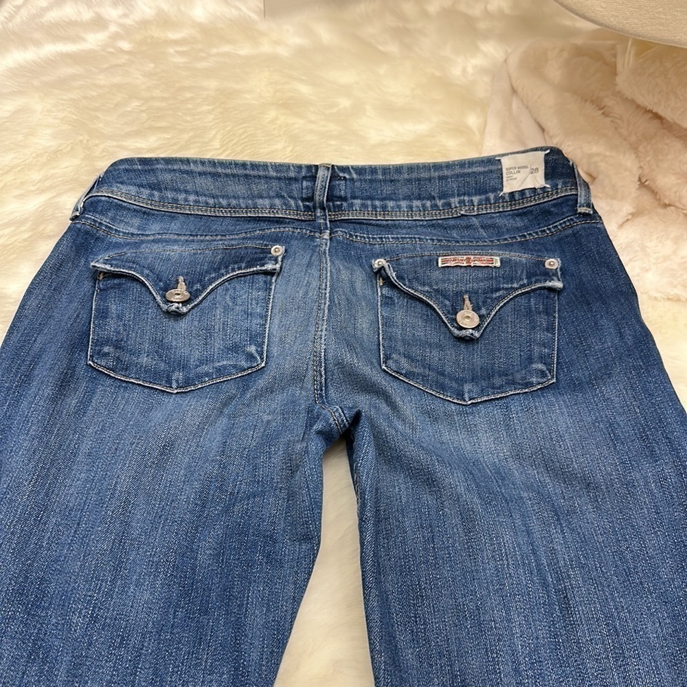 Hudson super model Colin skinny Jean size 28 one button missing and paint stains - Picture 10 of 14